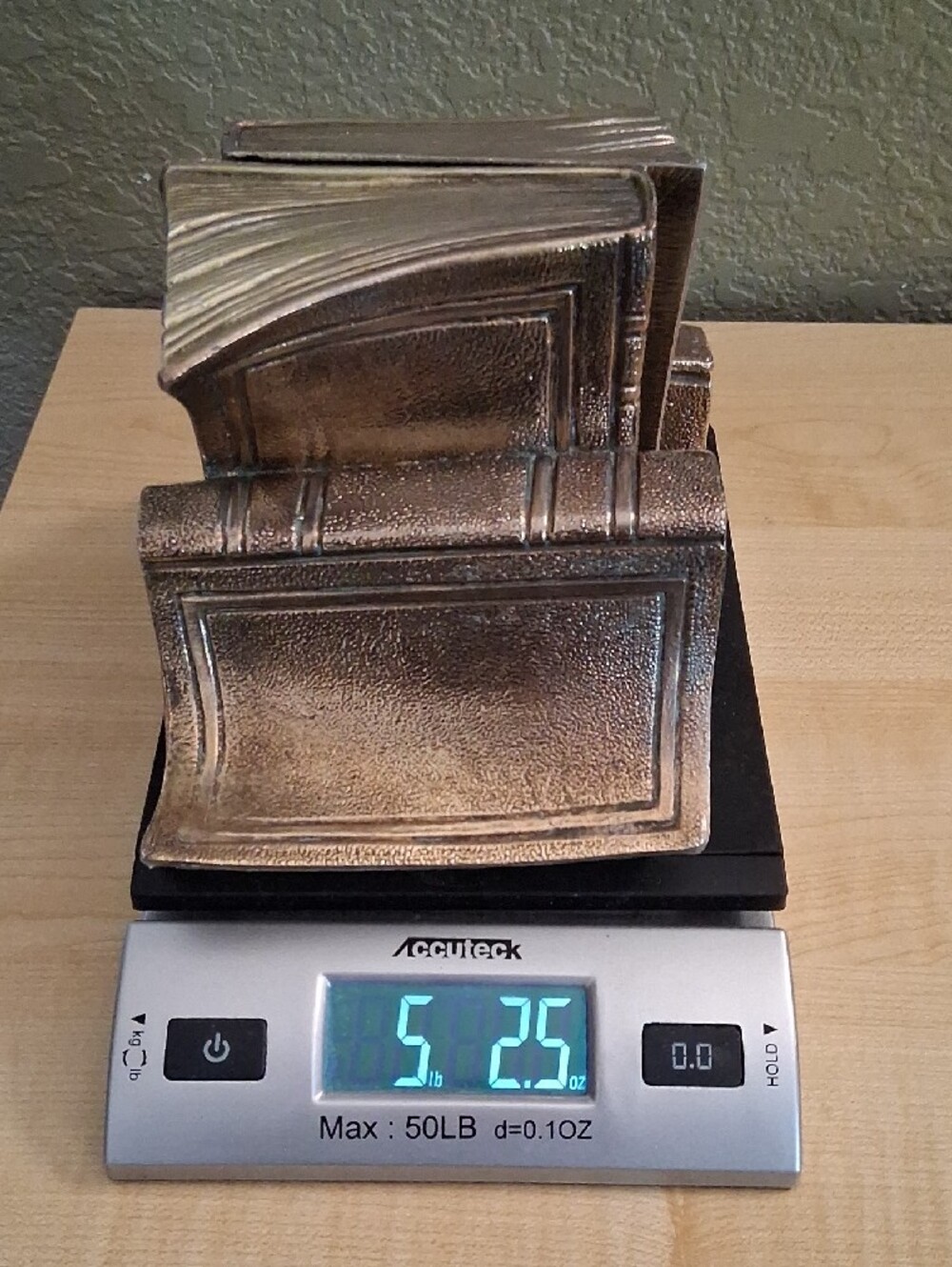 Antique Brass Bookend Set $43 Firm - Picture 7 of 10